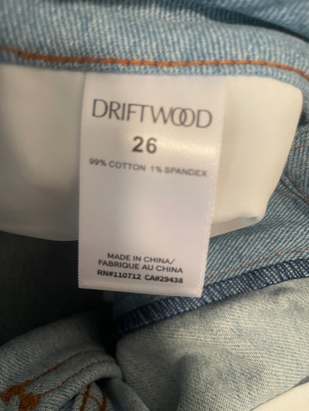 New Driftwood Serena Denim Skirt in Pink Promise size 26 - Picture 11 of 13